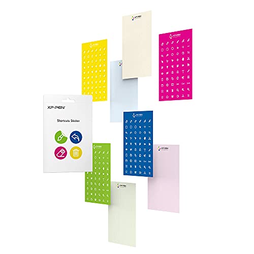 Amazon | XPPen ペンタブ 液タブ用 ショートカットキー シール 8枚入り