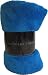 Ultra Soft Cozy Plush Fleece Warm Solid Colors Traveling Throw Blanket 50" X 60" (127 Cm X 152 Cm) (Royal Blue)
