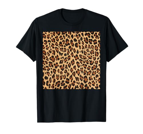 Animal Print Pattern, Women Girls Leopard Print T-Shirt