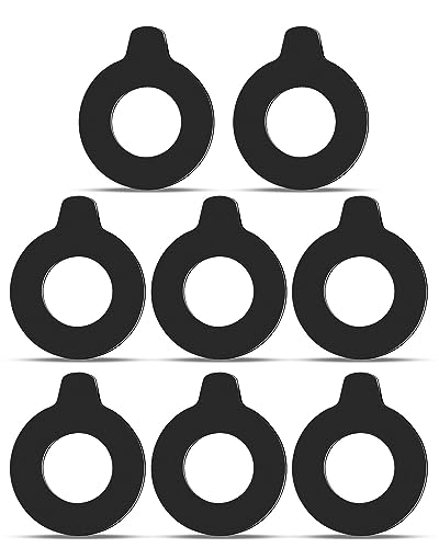 8pcs 40mm Bucket Pin Shim Kit Fit for Cat Kubota Takeuchi Komatsu Excavator and Skid Steer, High Elasticity and Crack Resistance, 2mm Thickness, 80mm Outer Diameter