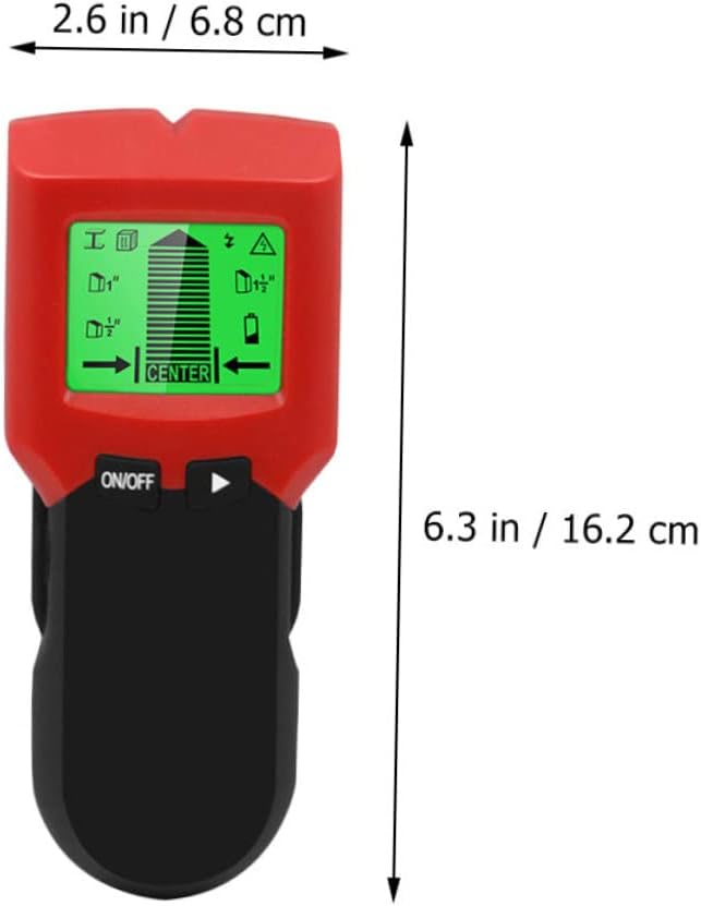 DOITOOL Metal Detector Wall Scanner Wood Detection Functionality Handheld Stud Detector for Wall Studs and Metal Detection Portable and Accurate Tool for DIY Projects