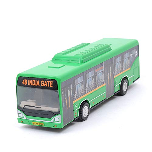 Image of Centy Toys Plastic Indian Passenger Train with Coaches & Railway Track, Pack of 19, Multicolour & Centy Toys Plastic Pull Back Bus, 1 Pull Back Bus, Assorted Colour
