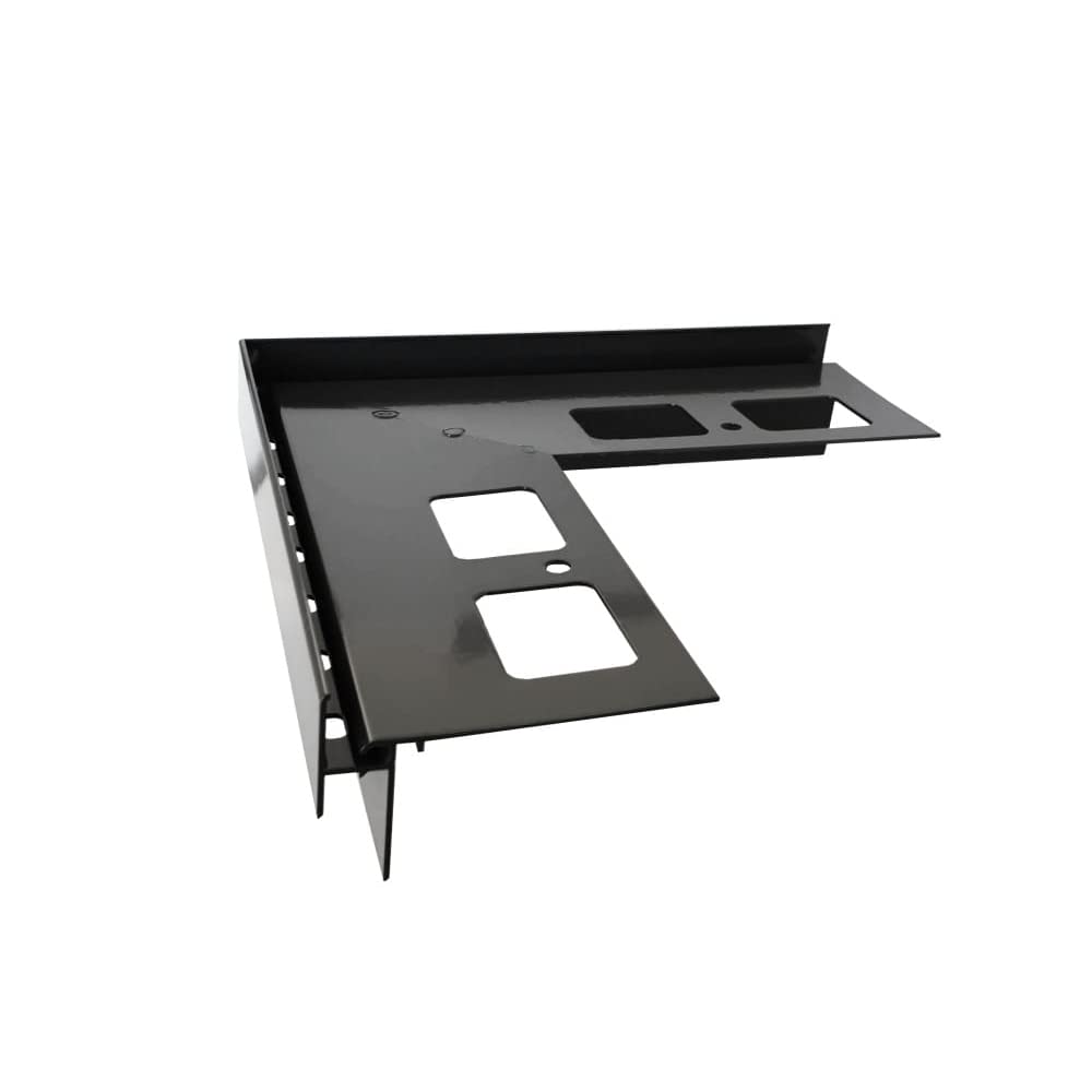 Renoplast® Esquina de aluminio 90° para perfil de alero K35 Grafito | Acabado de terrazas balcone| Suelos de baldosas sobre mortero adhesivo | Sistemas de drenaje de agua Perfil angular| Anticorrosión