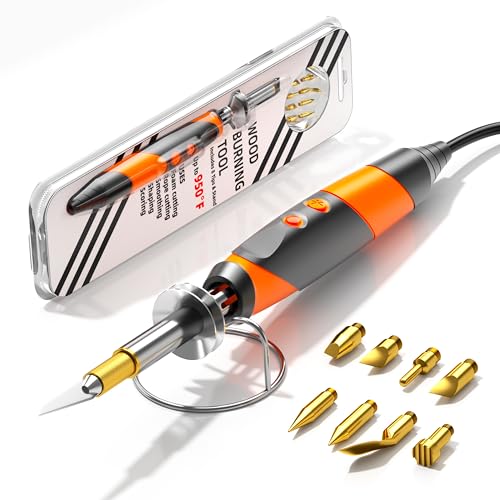 Product Image of the Wood Burning Kit Professional Pyrography Wood Burning Tool, Wood Burner Kit with Accessories for Embossing Carving DIY Adults Crafts Beginners