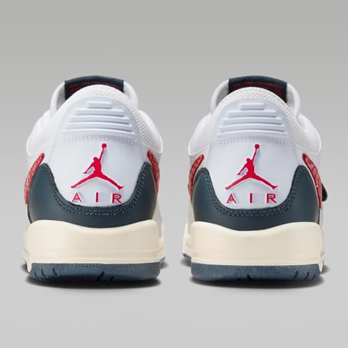 NIKE Air Jordan Legacy 312 Low Big Kids' Shoes (CD9054-146, White/Wolf Grey/Pale Ivory/Armory Navy) Size 73