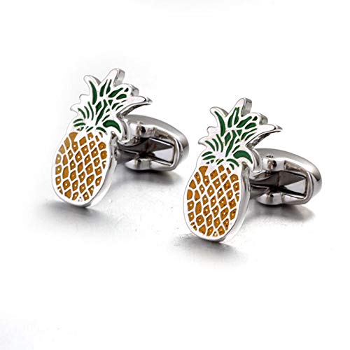 Mancuernillas para Hombre Daesar en Plata y Amarillo miniatura 4