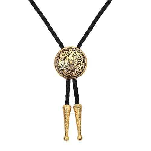 Image of Jeilwiy Bolo Tie for Men, Western Bolero Tie Cowboy Ties Native American Cowgirl Bolo Tie Accessories for Men Women