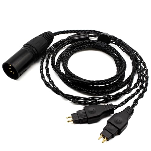 Youkamoo �����p�A�b�v�O���[�h�P�[�u�� �[���n�C�U�[ HD580 HD600 HD650 HD660S HD58X HD6XX �w�b�h�t�H���p �A�b�v�O���[�h�P�[�u�� (4�s�� XLR �o�����X 1.52m)