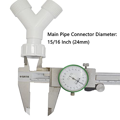 Plastic Appliance Inlet BSP Hose Y-Piece Splitter Connector - Image 4