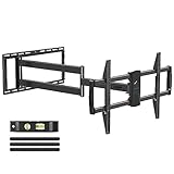 MOUNTUP Soporte de pared para TV de brazo largo con extensión de 40 pulgadas, soporte de pared de esquina con