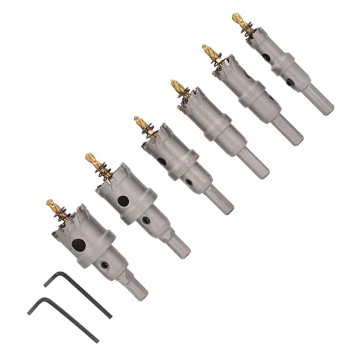 Kit de 6 Sierras de Corona Carburo 16mm a 32mm miniatura 5