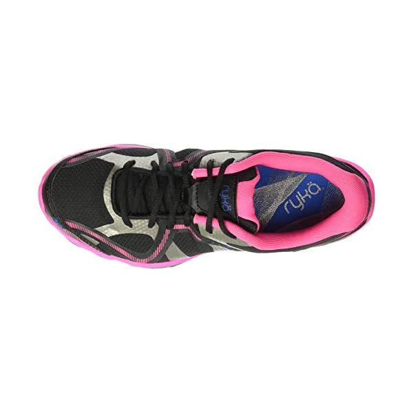 Ryka-Womens-Influence-Cross-Trainer Ryka Women's Influence Cross Trainer, Black/Atomic Pink/Royal Blue/Forge Grey, 9 M US