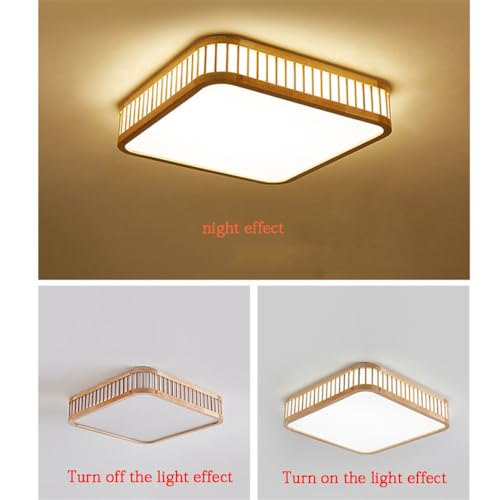 Plafonnier LED bois minimaliste et acrylique haute qualité épurée