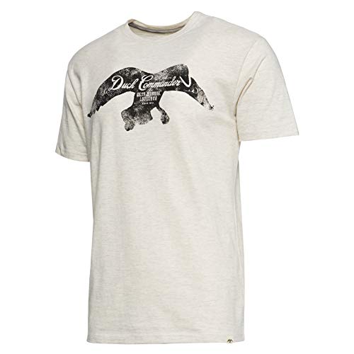 Duck and Buck Commander Gilbert Tee, Oatmeal Heather, Large
