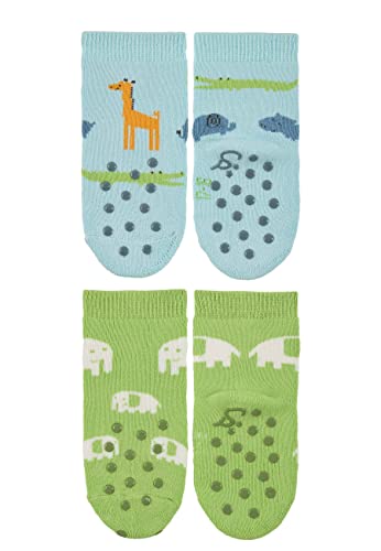 abs crawling socks double pack jungle baby boys ABS socks