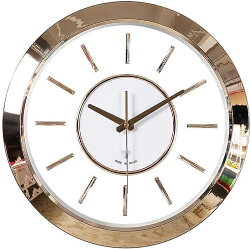 Horloge murale transparente et muette au design creux décoratif pour la maison