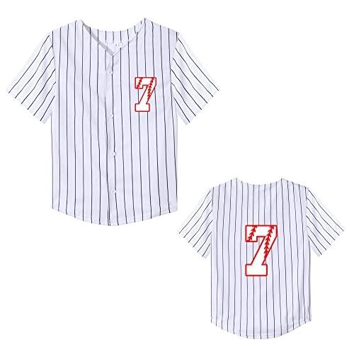 Image of Yuji Itadori Kids Baseball Birthday Shirt 7th 8th 9th 10th Year Old Toddler Boys Girls Shirts Birthday Clothes