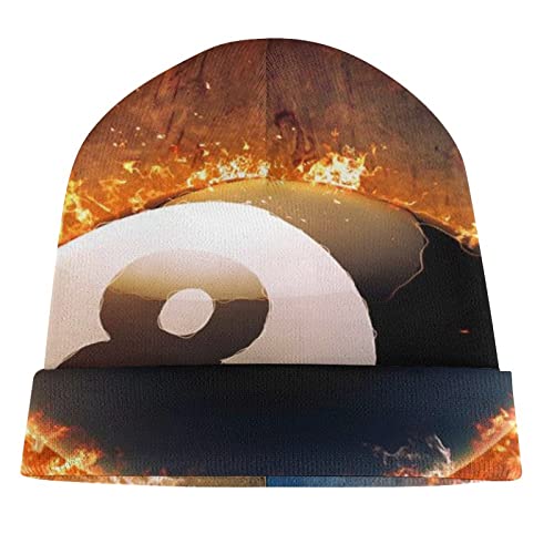 Abstract Billiard With Empty Space Beanie Hats For Men Women Winter Warm Skull Cap Stretchy Knitted Ski Hat #TOP3