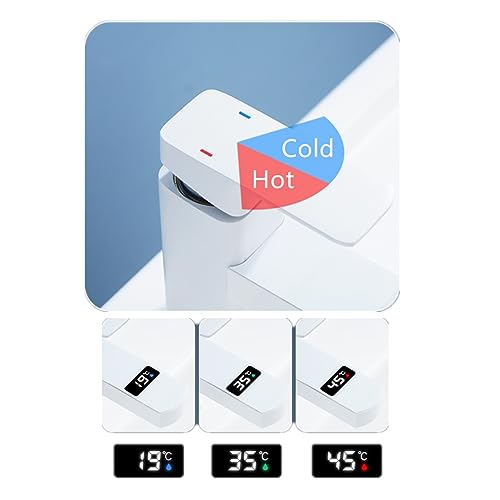 Robinet tactile numérique LED au design noir moderne et format compact - 5