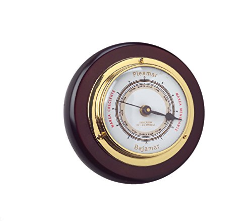 RELOJESDECO Indicador de Mareas 16 cm, indicador Mareas sobre Madera Maciza Natural Cover