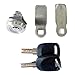 Lock 304 Stainless Cabinet Lock with 2keys 2 Cam Piece 3 Length for Mailbox Toolbox Outdoor Yacht Ships MA121 1Pcs(Key Same)