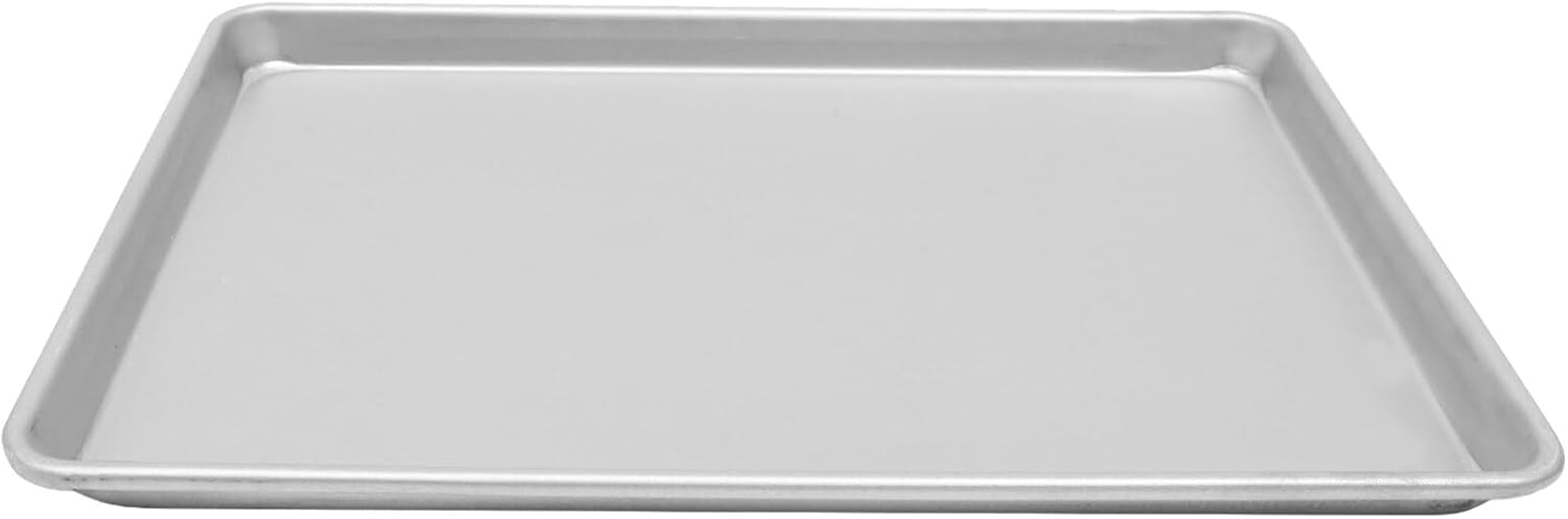 PRETYZOOM Alloy Baking Sheet Pan Non-stick Cookie Tray for Easy Baking and Roasting Compact for Families Versatile for Breads Cakes and Vegetables Easy to Clean and Store
