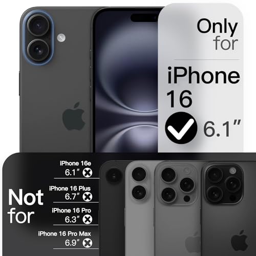 Image of JETech Magnetic Slim Case for iPhone 16, Black