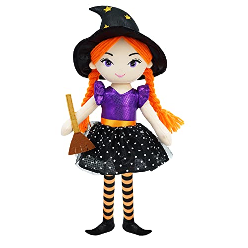 June Garden 16 Enchanted Garden Witch Doll Lydia Plush Stuffed Soft Girl Doll - Purple Outfit
