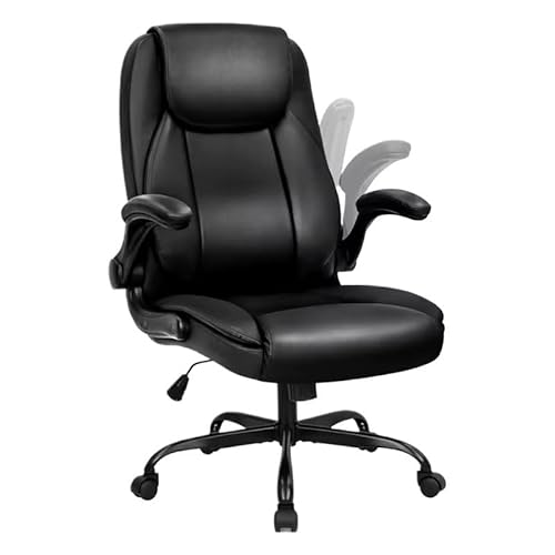 Office Chair PU Leather with Adjustable Height Rotation Computer