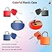 Kisajar 4 Pcs Suitcase Lock Small Luggage Locks with Keys Multi-Color Mini Padlock Plastic-Covered Copper Core Keyed Padlocks for Suitcase Backpack Bag Boxes Drawer Toolbox