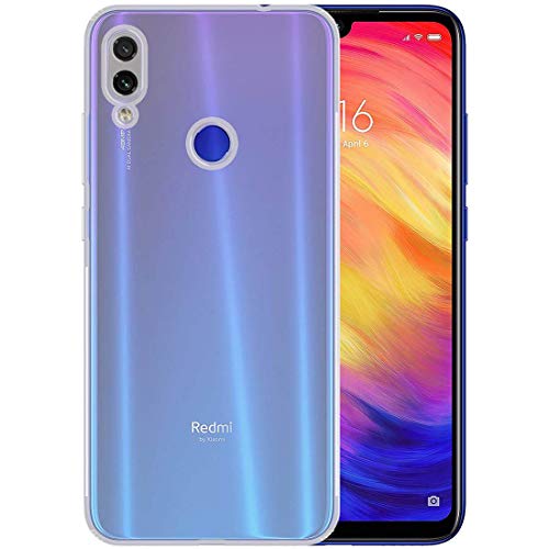 Image of Case Creation Redmi Note 7S Imported 0.3mm Crystal Clear Totu Silicone Transparent Flexible Soft Corner Protection with TPU Slim Back Case Color Cover for Mi Note 7S