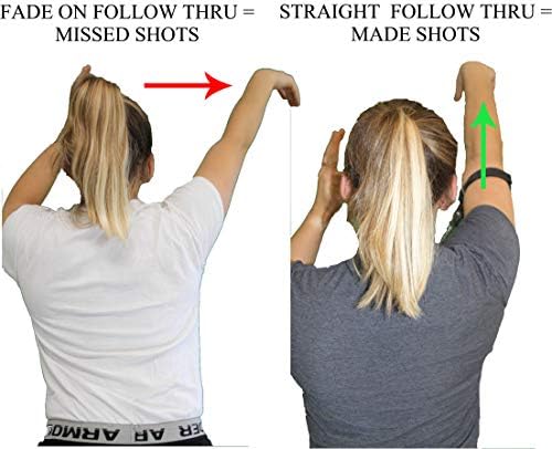 HoopsKing Straight Shooter Basketball Shooting Training Aid Keeps Elbow in & Follow Thru Straight