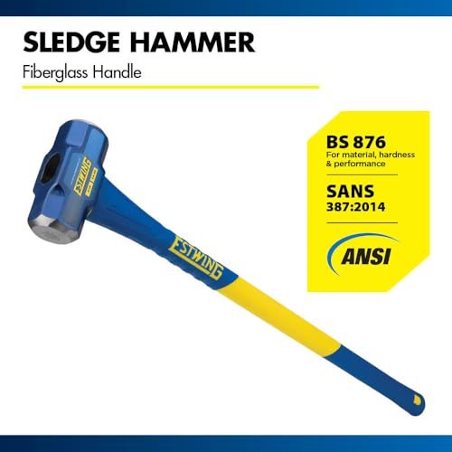 image for Estwing 8-Pound Hard Face Sledge Hammer for Demolition/Stake Driving, 