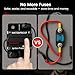 EPUICEK 60A Waterproof DC Circuit Breaker with Manual Reset, 12V–48V Inline Fuse with Screws & Terminals for Trolling Motor, Marine, RV, Car Audio, Solar Battery System