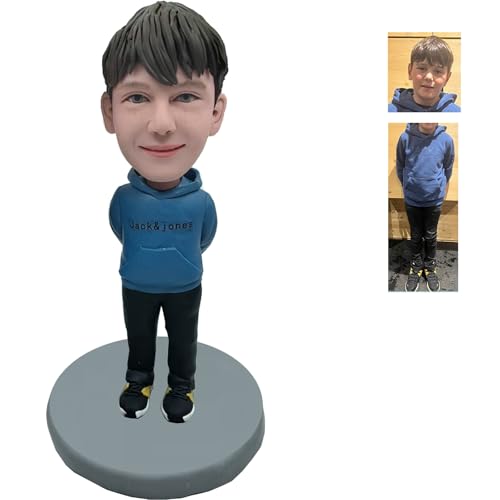 Custom Bobblehead Young and Handsome Boy a Birthday Present Custom Bobblehead, Personalized Custom Full, Action Figure Based on Your Photo, Custom Personalized Unique Handmade Bobbleheads Figurine Custom Doll