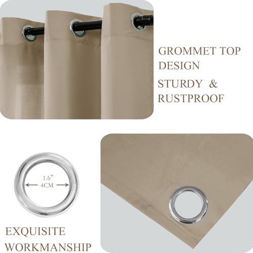 L.Z.E Non-See-Through Curtains Sand Beige - Image 4