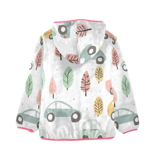 GuoChe Colorful Cartoon Cars Kids Sherpa Jacket2
