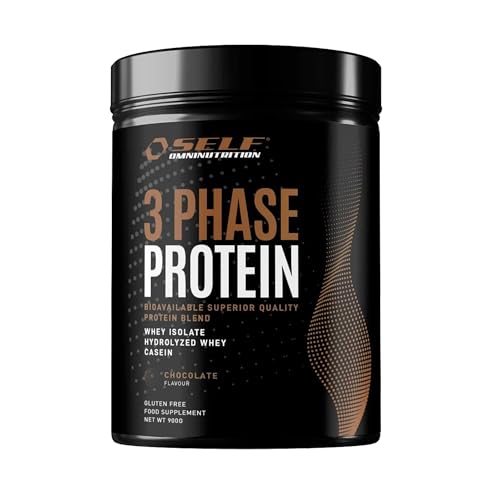 Self Omninutrition - 3 Phase Protein Blend Proteine In Polvere Mix Isolate Idrolizzate E Caseina (900G, Cioccolato)