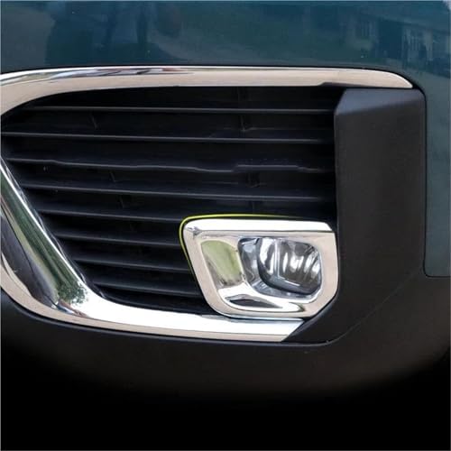 Rejilla de luz antiniebla delantera para Peugeot 2017-2020 con elegante marco cromado 3