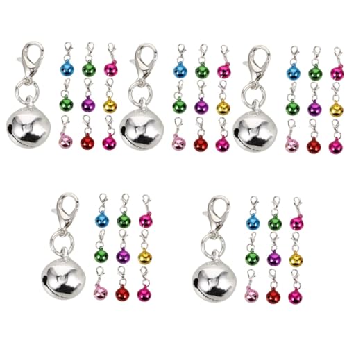 Cascabeles para gatitos y collar para mascotas hecho a mano duradero Amosfun pack de 20