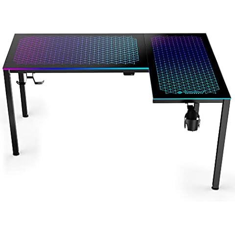 EUREKA ERGONOMIC Glas Gaming Tisch Cover