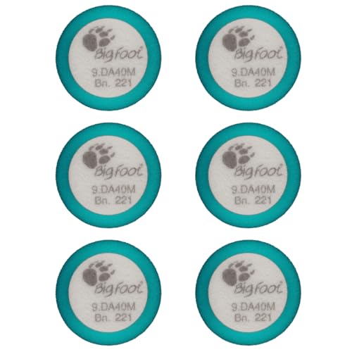Image of RUPES 40mm Pack of 6 Light Blue D-A Intermediate Foam Polishing Pads | Ideal for Mild to Severe Paint Correction | Improves Finish Performance | Compatible with 1.5 inch Backing Plate