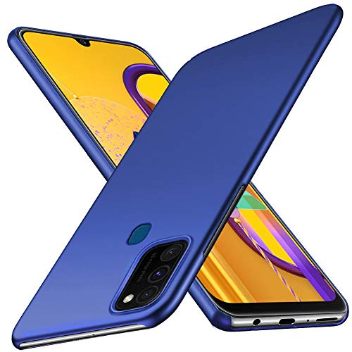 TopACE Funda para Teléfono Samsung Galaxy M31 Carcasa Dura Mate Ultrafina Funda Protectora a Prueba de Caídas Simple y Ligera Adecuado para Samsung Galaxy M31 (Azul)