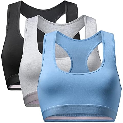 DANISH ENDURANCE Damen Bralette BH aus Bio-Baumwolle 3 Pack Cover