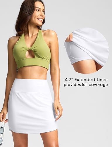 Image of Viodia Women's 18 inch /20 inch Long Swim Skirt High Waisted Modest Swimsuits Skirt Bathing Suit Tummy Control Swim Bottoms