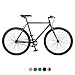 Retrospec Harper Single-Speed Fixed Gear Urban Commuter Bike, 60cm, xl, Retrospec White & Black