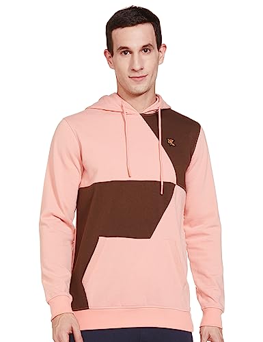 Sweat à capuche brodé homme coupe régulière vêtement casual