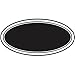 HUBERT Chalkboard Style Labels Oval - 3