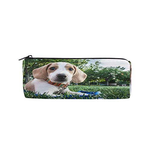 Preisvergleich Produktbild Netter armer Hund Welpe Bleistift Fall Studenten Briefpapier Aufbewahrungstasche Stift Organizer Reißverschlusstasche für Mädchen Teenager Kinder