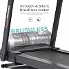 Sunny Health & Fitness Interactive Slim Folding Treadmill for Home, Running or Walking with Quiet Brushless, Shock Absorption, Free SunnyFit App Bluetooth Connection, Optional 12 Level Auto Incline
